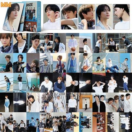 55 stk/sæt Riize - Få et guitardebutalbum Small Card Lomo Card Sohee Support Fan Collection Gavepostkort Fotokort Kpop MM-55pcs-RIIZE