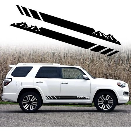 2 kpl Vuoristo Metsä Grafiikka Tarrat Auto Korin Ovi Sivu A