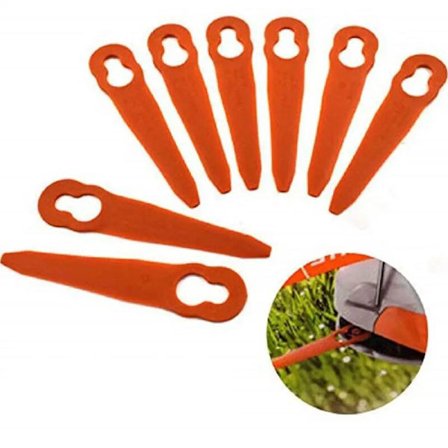 100 stk. Erstatningstrimmer Einhell Plast Hage Plen Hagetupp Gressklipper Gress Einhell Hageverktøy