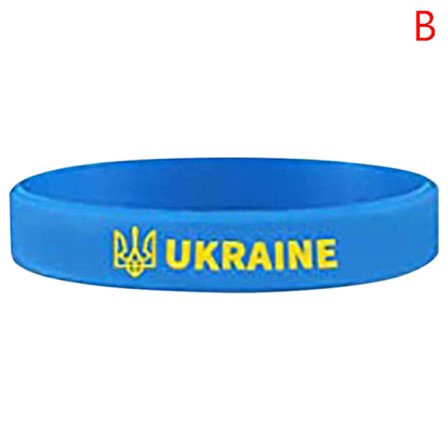 1PC Fotball Ukraina Land Nasjonalt Flag Armbånd Sport Elasti