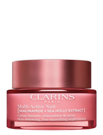 Clarins Multi-Acive Skin Renewing, Line-Smoothing Night Cream All Skin Types - Nude - 50 ml