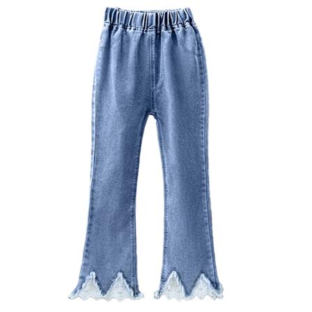 Flickor Bell Bottom Byxor Casual Hög Elasticitet Slim Fit Andningsbara Flare Leggings för Fritid utomhusaktiviteter 150