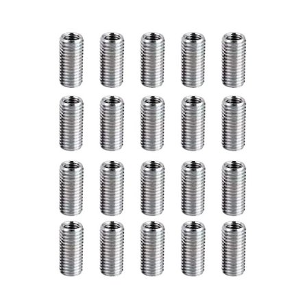 20 stk. Gevindreduceringsmøtrikker, M8 Han til M6 Hun Gevindskrue Bøsning Bolt Konverteringsmøtrikker, Gevind-Perfekt