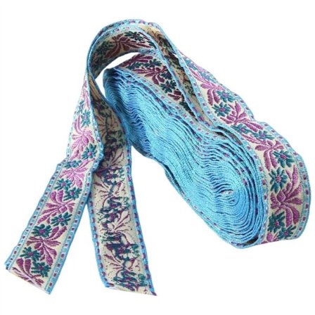 Blomstermønster brodert Jacquard-bånd vevd blonderkant for plaggveske gardin sy blonderstoff stil B