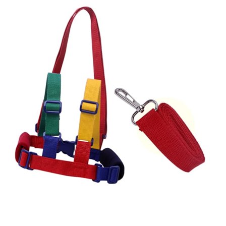 Anti-tapt tau for barn, justerbart, solid, bærbart sikkerhetstau for barn med nett for å lære å gå