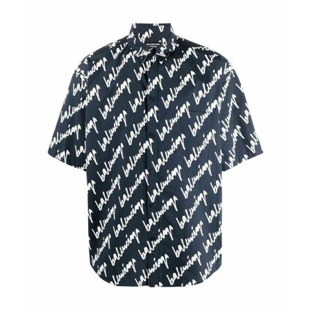 Balenciaga Vintage Pre-owned Shirts Blå, Herre Vintage Overdele, Størrelse: M