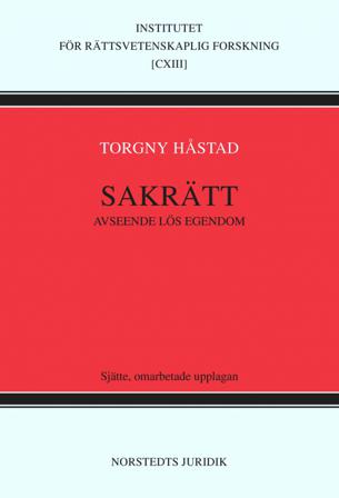 Sakrätt avseende lös egendom - Bok av Torgny Håstad - Häfte
