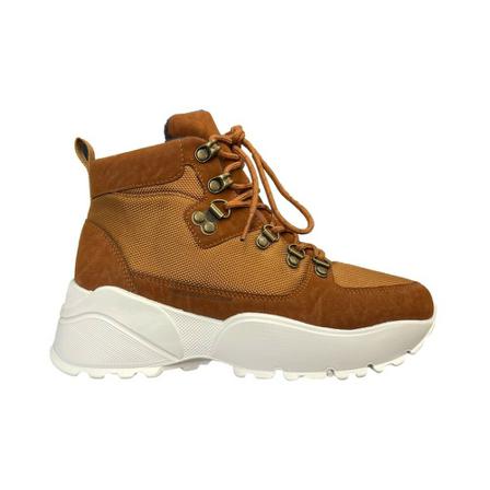 Noodles, Cognac Noodles Chunko High Boots, Brun, Dame, Størrelse: 38 EU