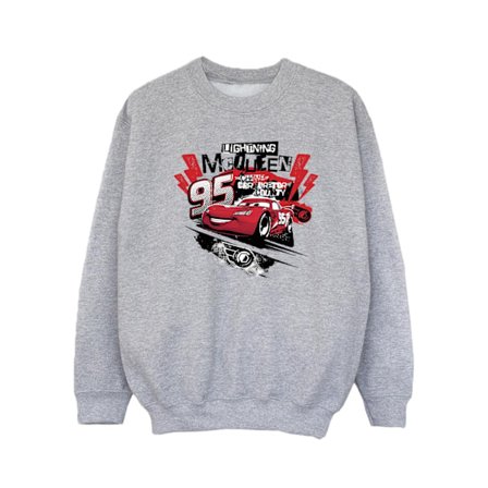 Disney Girls Cars Lightning McQueen Collage Sweatshirt 3-4 år