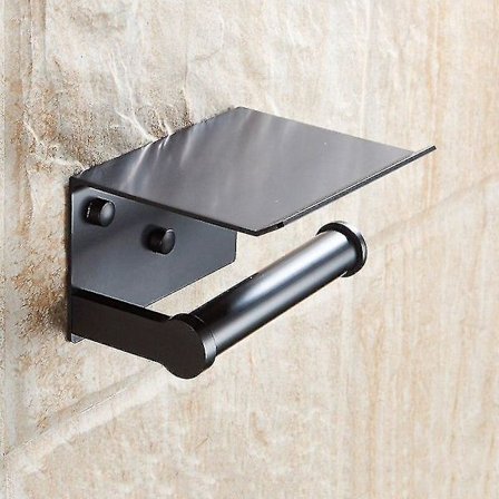 Toalettpappershållare med Hylla Väggmonterad Mobiltelefon