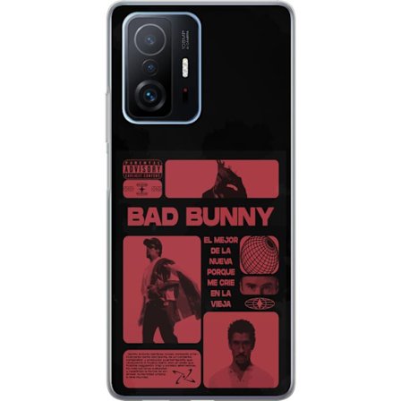 Kompatibelt Mobildeksel til Xiaomi 11T Bad Bunny NFL-inspirert skjoldlogo med amerikansk fotball og stjerner