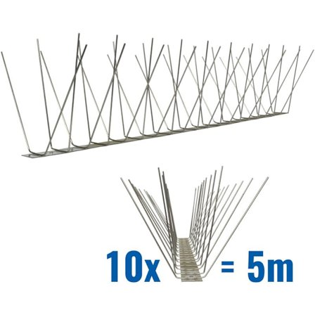 5 meter anti-due spikes 4 rader V2A Standard - kvalitet sol,ZQKLA