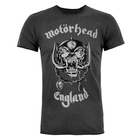 Amplified Official Mens Motorhead England T-Shirt S Charcoal