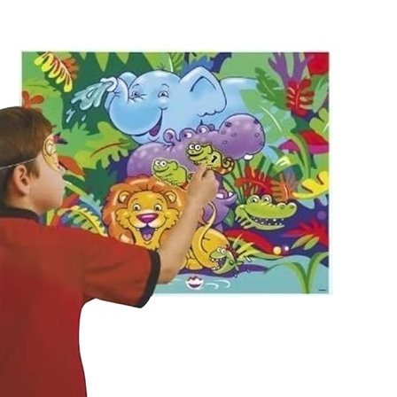 Unikt Party Smiling Safari Party Game One Size Flerfärgad