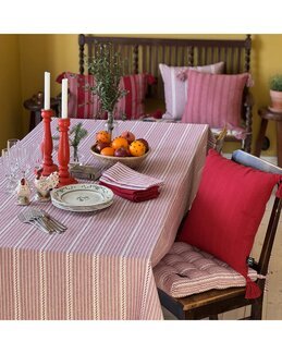 Pöytäliina Joulu Britta raidallinen