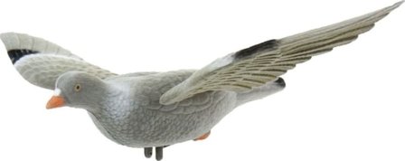 Eurohunt Flocked Decoy Pigeon With Wings Lockjakt White OneSize