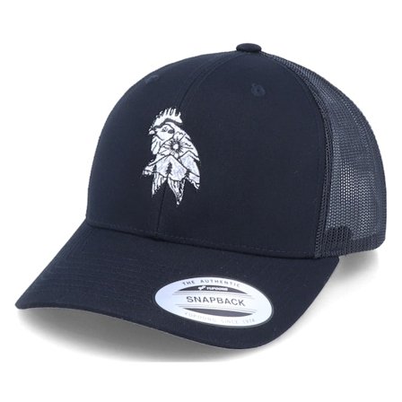 Iconic - Black trucker Czapka Z Daszkiem - Rooster Mountain Black Trucker @ Hatstore