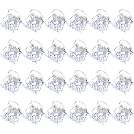 Mini plast hårklämmor för flickor och kvinnor - transparent