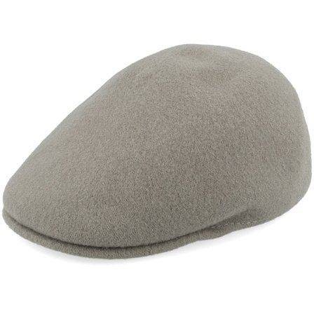 Kangol - Gris flatcap Gorra - Kg Seamless Wool 507 Warm Grey Flat Cap @ Hatstore