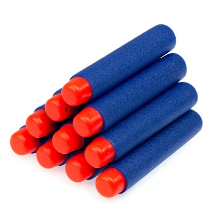 NERF kompatible launcher pile 10 stk 7,2 cm