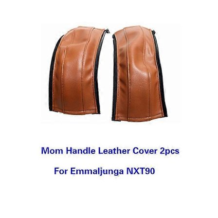 PU Lær Håndtakbeskyttelse For Emmaljunga NXT90 Barnevogn Håndtakbeskyttelse Baby Barnevognstilbehør 2 stk brun