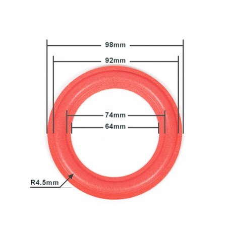 Högtalarskum Surround Högtalarkanter Subwoofer Surround-ringar för klart ljud