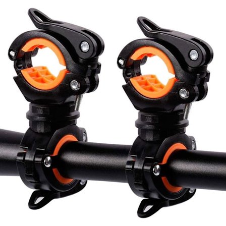2-pack cykellampa klämma, cykel ficklampa fäste, cykel ficklampa hållare