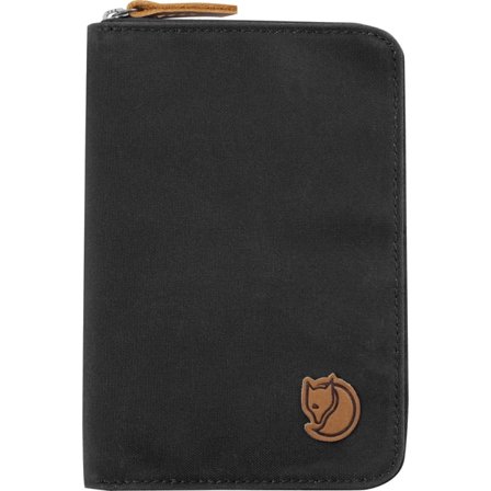 Fjällräven Passport Wallet Bag in Dark Grey, G-1000/Leather