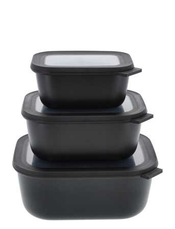 Mepal | Rekt. Skålesæt M.låg Cirqula Høj 3 Stk. | ONE SIZE