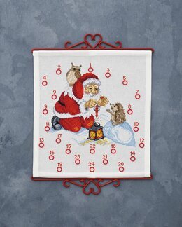 Broderikit Kalender Nissen & Dyr - Permin