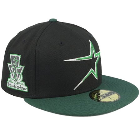 New Era - Negro fitted Gorra - Houston Astros Two Tone Paradise 59FIFTY Black/Dark Green Fitted @ Hatstore