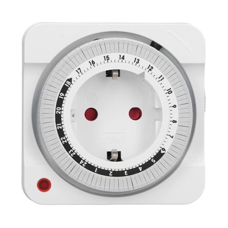 Timeruttag Mekanisk 24 timmar 15 minuters steg automatisk nedräkning Timer för elcykel EU-kontakt 230V