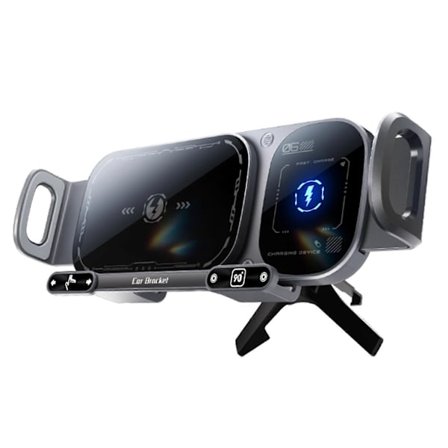 15 W:n langaton autolaturi kokoontaitettaville puhelimille, nopea latausteline auton puhelinpidike Samsung Z Fold/Flip & Huawei -puhelimille