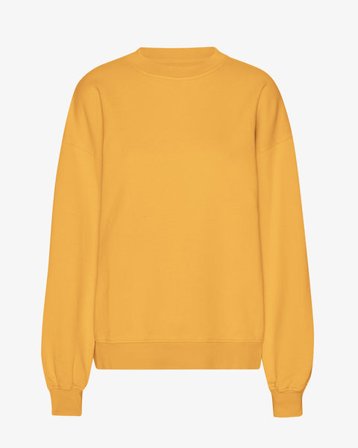 Organic Oversized Crew - Burned Yellow