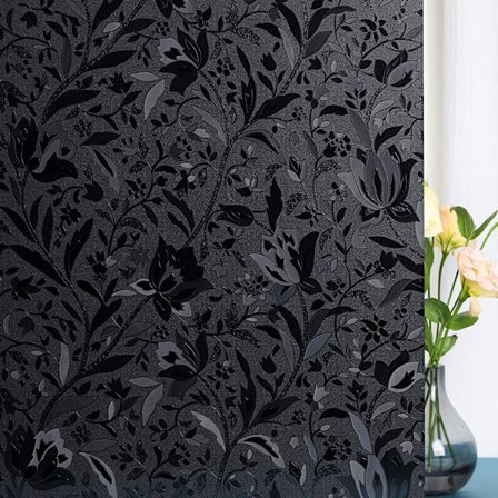 (Le Noir 45x300cm) Läpinäkymätön Ikkunakalvo Ikkunanäkymän Estävä