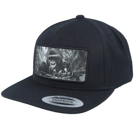 Calza Pennello - Černá snapback Kšiltovka - Gorilla Big Patch Black Snapback @ Hatstore