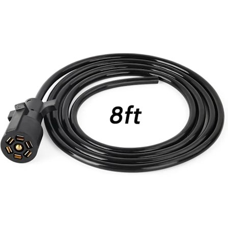 2025 Senaste Modell 7-vägs släpvagnskontakt, 7-polig släpvagnskabel, 2,4 meter 7-trådig släpvagnsadapterkabel för husbil