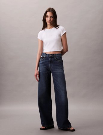 Calvin Klein Jeans The Wide Leg Tinted Horseshoe - Blue - RG/27