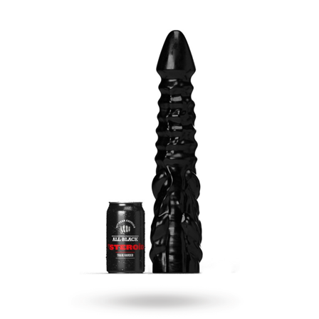 All Black Steroïd Allez 39,5 cm - Vuxen.se - Stor butt plugg, stor dildo
