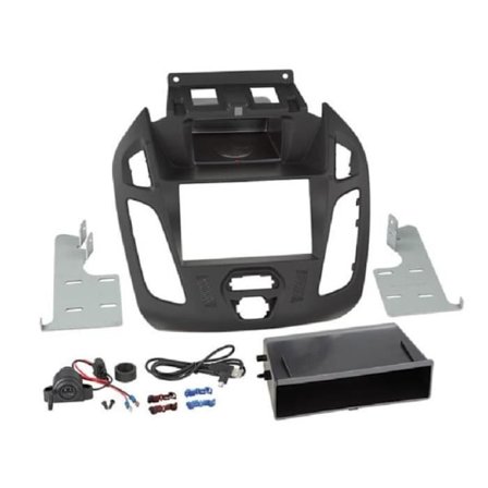 Bilradiostöd - GENERIC - Ford Transit Connect ap13 - Qi induktion - Tom ficka - Svart