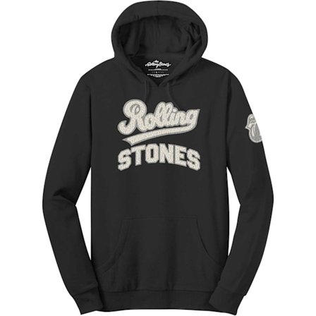 The Rolling Stones Unisex Vuxen Logo Pullover Hoodie L Svart