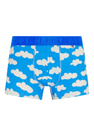 Happy Socks 1-Pack Cloudy Short Boxer Kalsonger Herr Blå L