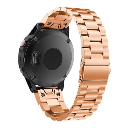 Garmin Fenix 5 klockarmband i rostfritt stål - Roséguld