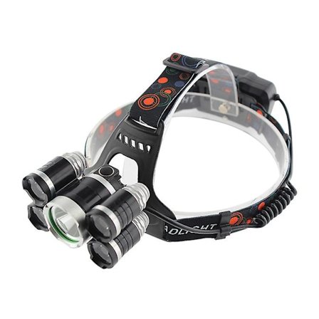 Uppladdningsbara pannlampor för vuxna Vattentät hård hatt strålkastare, perfekt camping, vandring och jakt pannlampa Uppladdningsbar led pannlampa 