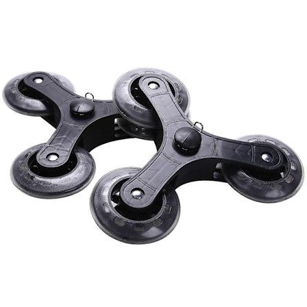 2 kpl/setti Musta ostoskärryn pyörät Matkalaukun varaosat Liukuvat tarvikkeet