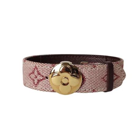 Louis Vuitton Vintage Pre-owned Canvas belts rosa, Dam Vintage Accessoarer, Dam, Storlek: ONE SIZE