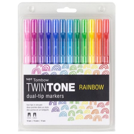 Tombow TwinTone Marker Rainbow 12-set