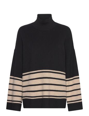 Gitteliw Pullover Tops Knitwear Turtleneck Black InWear