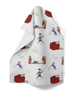 Kökshandduk Emils upptåg Beige - Kök - Arvidssons Textil