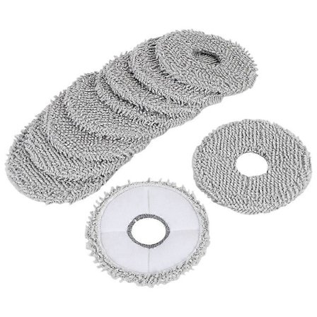 Pakke med 10 mopper til Dreame L10s Ultra/L10s Pro Ultra/L20 Ultra/L10s Pro Ultra Heat/Xiaomi X10+ støvsuger.